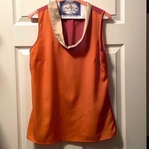 Limited Two Toned Sleeveless Blouse, sz S